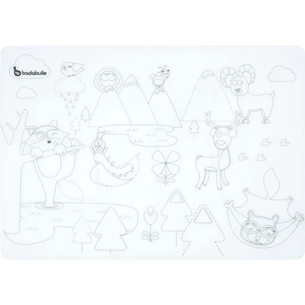 Badabulle Tischset Zum Ausmalen 1 Badabulle Tischset Zum Ausmalen