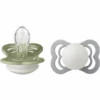 BIBS® Nachtschnuller Supreme Sage Und Cloud Silikon 0-6 Monate, 2 Stk.