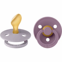 BIBS® Schnuller Colour Anatomischer Sauger Fossil Grey & Mauve 6-18 Monate, 2 Stk.