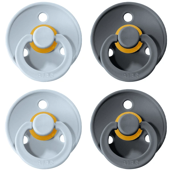 BIBS® Schnuller Colour Baby Blue / Iron 0-6 Monate, 4 Stk. 1 BIBS® Schnuller Colour Baby Blue / Iron 0-6 Monate, 4 Stk.