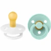BIBS® Schnuller Colour White/Mint 0-6 Monate, 2 Stk.