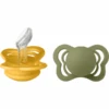 BIBS® Schnuller Couture Honey Bee/Olive Silikon 0-6 Monate, 2 Stk.