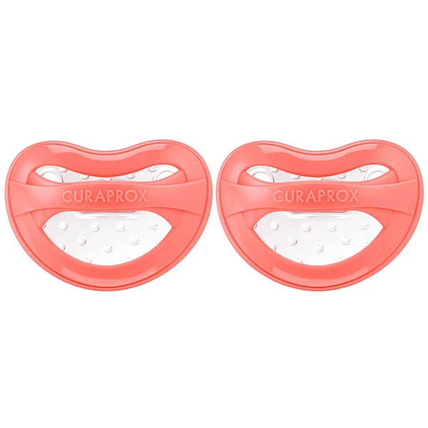 CURAPROX Baby Schnuller Gr. 2 Ab Dem 10. Monat In Coral, Duo 1 CURAPROX Baby Schnuller Gr. 2 Ab Dem 10. Monat In Coral, Duo
