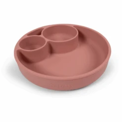 Filibabba Geteilter Silikon Teller - Rose