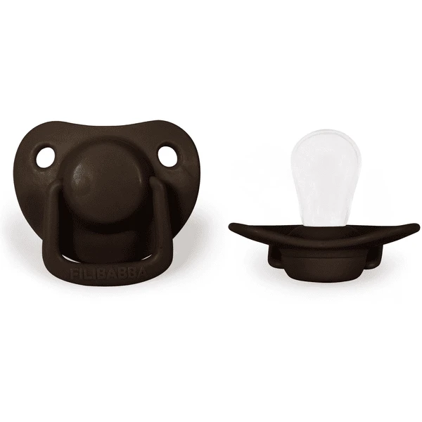 Filibabba Schnuller 0-6 Monate Chocolate, 2 Stück 1 Filibabba Schnuller 0-6 Monate Chocolate, 2 Stück