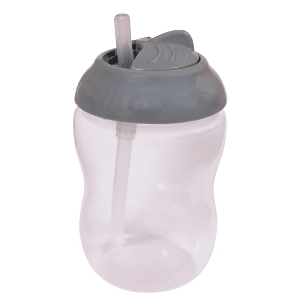 Filibabba Trinkflasche Mit Strohhalm Dunkelgrau, 270 Ml 1 Filibabba Trinkflasche Mit Strohhalm Dunkelgrau, 270 Ml