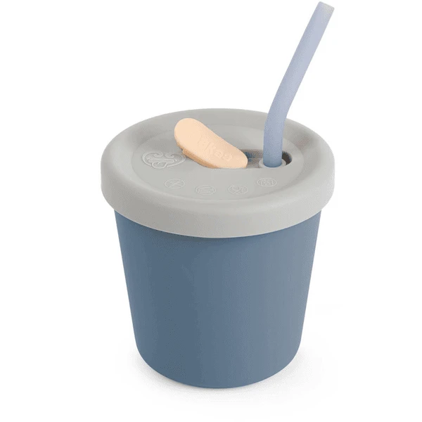 Haakaa® Trinkhalmbecher Ab 6 Monaten, Hellblau 1 Haakaa® Trinkhalmbecher Ab 6 Monaten, Hellblau