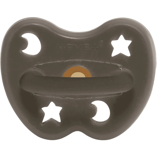 HEVEA Schnuller - Naturkautschuk Shitake Grey, Stern & Mond (0-3 Mon.) 1 HEVEA Schnuller - Naturkautschuk Shitake Grey, Stern & Mond (0-3 Mon.)
