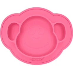 KOKOLIO Esslernteller Monki Aus Silikon, Ab 6 Monaten In Pink
