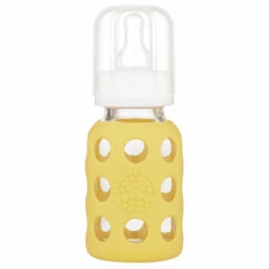Lifefactory Babyflasche Aus Glas In Banana 120ml