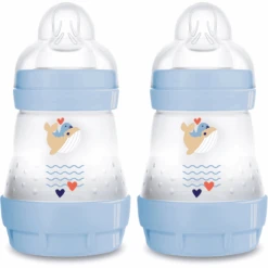 MAM Babyflasche Easy Start Anti-Colic 160 Ml, 0+ Monate, Wal, 2 Stück