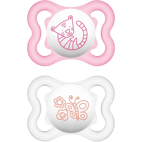 MAM Schnuller Air Aus Silikon 0 - 6 Monate, Tiger/Schmetterling 1 MAM Schnuller Air Aus Silikon 0 - 6 Monate, Tiger/Schmetterling