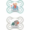 MAM Schnuller Perfect Silikon, 0-6 Monate, 2 Stk., Elefant/Koala