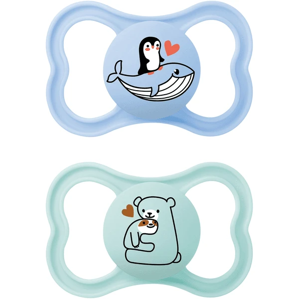 MAM Schnuller Supreme Silikon, 6-16 Monate, 2 Stk., Wal/Bär 1 MAM Schnuller Supreme Silikon, 6-16 Monate, 2 Stk., Wal/Bär