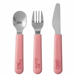 MEPAL Kinder-Besteckset Mio 3-teilig - Deep Pink