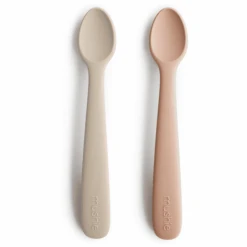 Mushie Silikonlöffel, Blush/Shifting Sand
