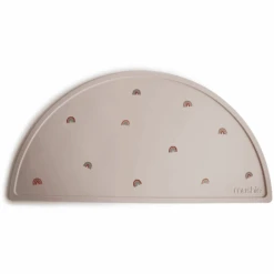 Mushie Tischset Silikon Rainbow