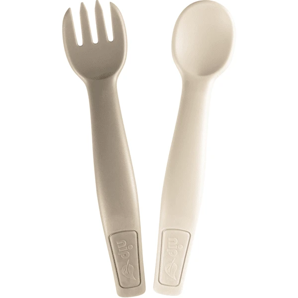 Nip Esslernbesteck Eat Green, Grau 1 Nip Esslernbesteck Eat Green, Grau