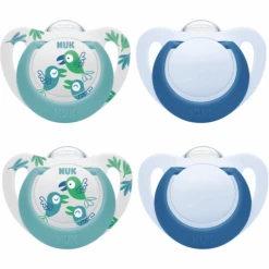 NUK Schnuller Star, Gr. 2 In Türkis/blau