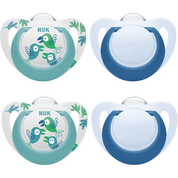 NUK Schnuller Star, Gr. 2 In Türkis/blau 1 NUK Schnuller Star, Gr. 2 In Türkis/blau
