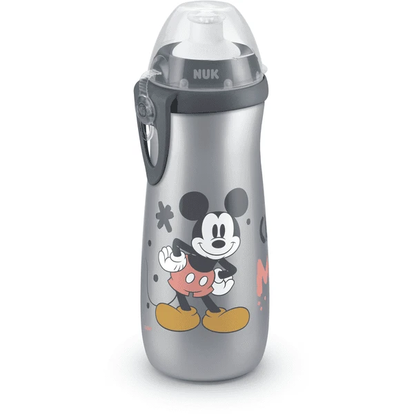 NUK Trinkflasche Sports Cup "Mickey" 450 Ml, Grau 1 NUK Trinkflasche Sports Cup "Mickey" 450 Ml, Grau