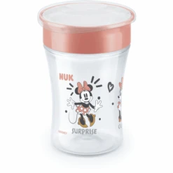 NUK Trinklernbecher Magic Cup Minnie Mouse Mit 360°-Trinkrand Ab Dem 8. Monat, 230 Ml Rot