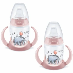 NUK Trinklernflasche First Choice Disney Winnie Puuh In Rosa, 2 Stück