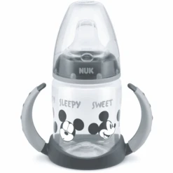 NUK Trinklernflasche First Choice Minnie Maus 150 Ml, Grau