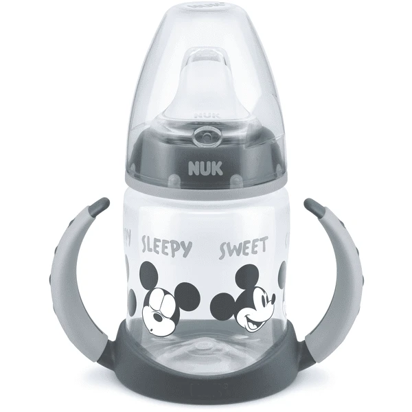 NUK Trinklernflasche First Choice Minnie Maus 150 Ml, Grau 1 NUK Trinklernflasche First Choice Minnie Maus 150 Ml, Grau