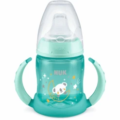 NUK Trinklernflasche First Choice Night, Blau 150ml