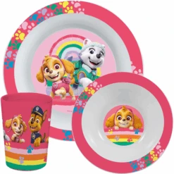 P:os Frühstücksset Paw Patrol, Girl, 3tlg