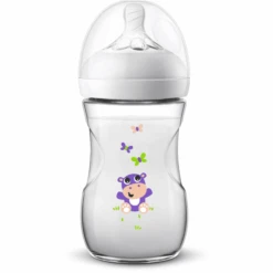 Philips Avent Natural Flasche SCF070/22, 260ml, 1 Stück, Hippo