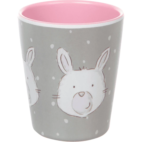 Sigikid® Melamin-Becher Hase Grau-rosa 1 Sigikid® Melamin-Becher Hase Grau-rosa